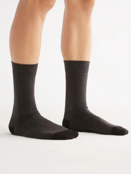 ALBERO NATUR Socken anthrazit/schwarz
