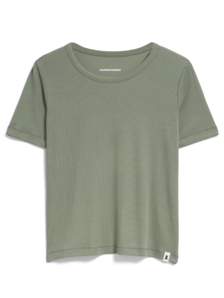 ARMEDANGELS Ripp T-Shirt Genevraa grey green