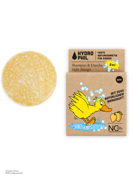 HYDROPHIL Kids Festes 2in1 Shampoo & Dusche mit der Ente 60 g (16,50 €/100 g)
