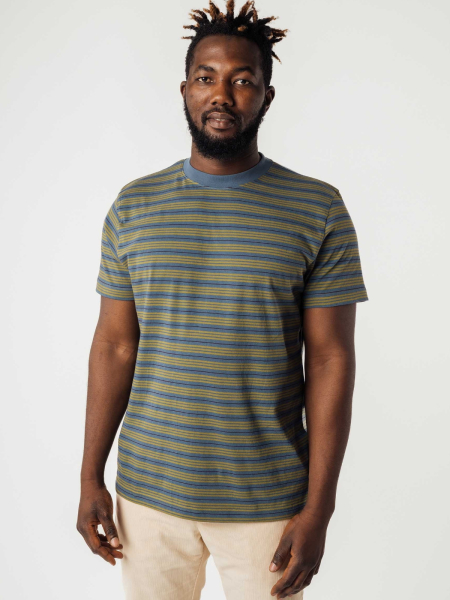 MELA T-Shirt Avan Stripes grün gestreift