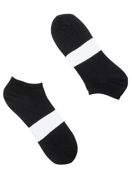 RECOLUTION Sneaker Socks Banksia black/white