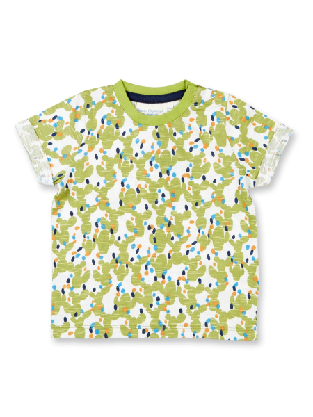 SENSE ORGANICS Baby T-Shirt Odo Kakteendruck grün