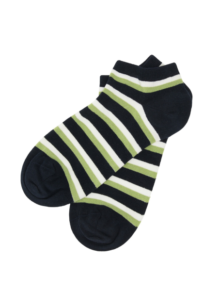TRANQUILLO Sneaker Socken gestreift navy/grün