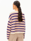 Preview: ARMEDANGELS Strickpullover Merinaa Stripe oatmilk/mars red/dynamo blue 2