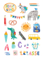 Preview: FRAU OTTILIE Stickerbogen Papieraufkleber Einschulung 3