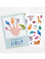 Preview: FRAU OTTILIE Stickerbogen Papieraufkleber Wilde Tiere