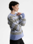 Preview: MELA Strickpullover Ishani forgetmenot gemustert 2
