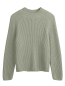 Preview: MELA Stehkragenpullover Rippstrick Analah green clay 5