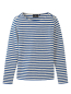 Preview: RECOLUTION Longsleeve Iris Stripes lapis blue 5