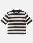 Preview: RECOLUTION T-Shirt Azolla Stripes dark navy 2