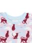 Preview: SENSE ORGANICS Schlafanzug Long John Katzendruck pink 2