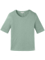 Preview: TRANQUILLO Slub T-Shirt Halbarm granite green