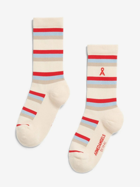 ARMEDANGELS Socken Stripe oatmilk
