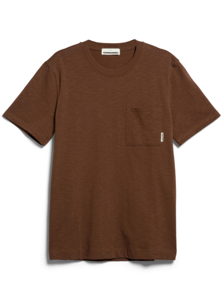 ARMEDANGELS T-Shirt Bazaao Flamé deep brown