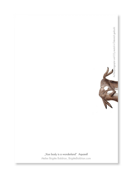 Preview: BRIGITTE BALDRIAN Postkarte Your body is a wonderland 2
