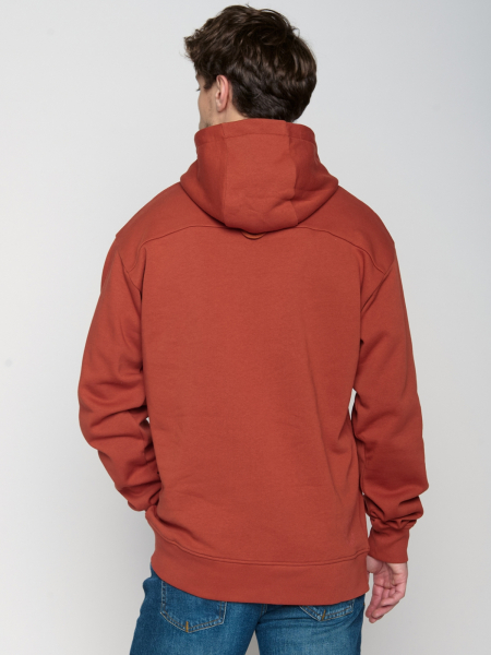 Preview: GREENBOMB Hoodie Basic Joy dark clay 3