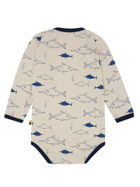 Preview: LOUD + PROUD Body Langarm Tierprint ultramarine 2