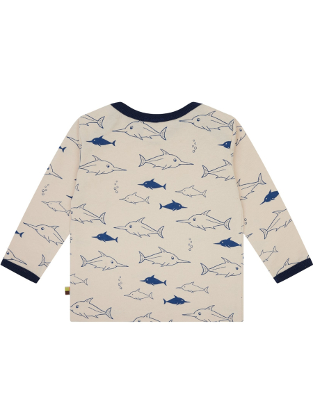 Preview: LOUD + PROUD Langarmshirt Tierprint ultramarine 2