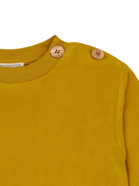 Preview: LOUD + PROUD Sweatshirt Baumwoll-Fleece curry 3