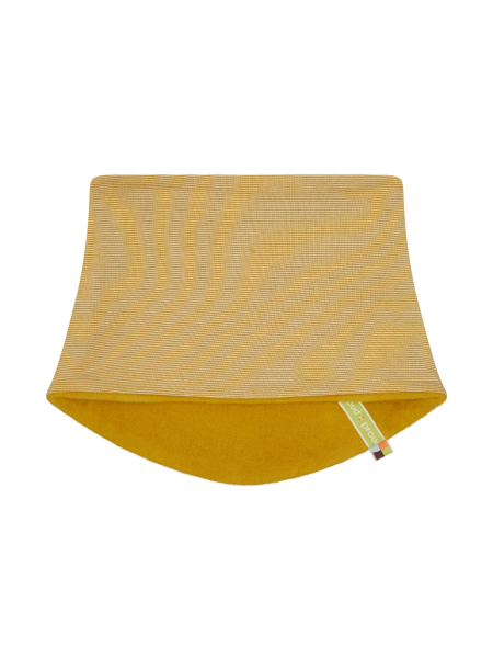 Preview: LOUD + PROUD Wende-Schlauchschal Baumwoll-Fleece curry 3