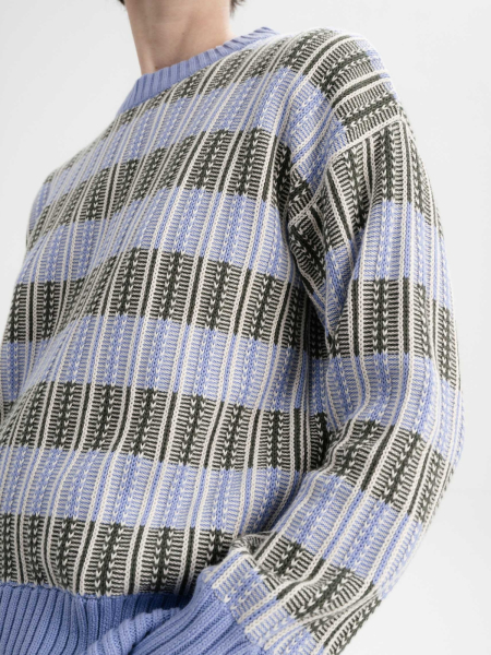 MELA Strickpullover Ishani forgetmenot gemustert 5