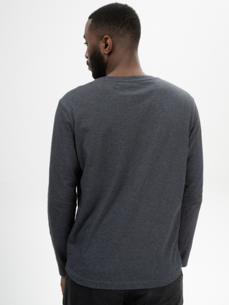 Preview: MELA Langarmshirt Jerin anthrazit melange 2