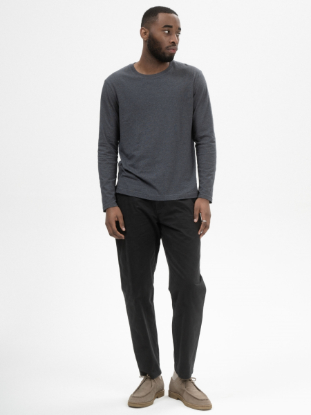 Preview: MELA Langarmshirt Jerin anthrazit melange 3