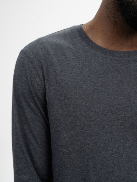 Preview: MELA Langarmshirt Jerin anthrazit melange 4