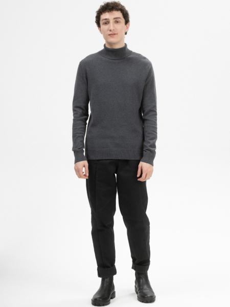 Preview: MELA Rollkragenpullover Kanja anthrazit melange 4