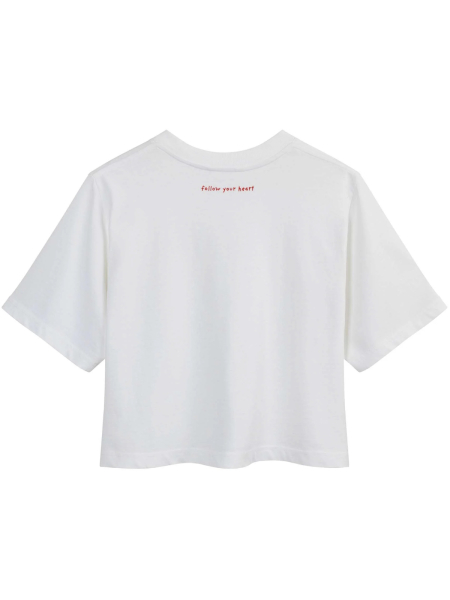 MELA T-Shirt Cropped Joshna Herz weiß 5