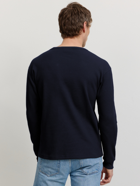 Preview: RECOLUTION Longsleeve Larkspur dark navy 2