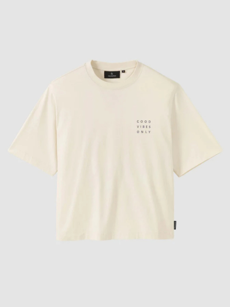 Preview: RECOLUTION T-Shirt Azolla Good Vibes arctic white 4