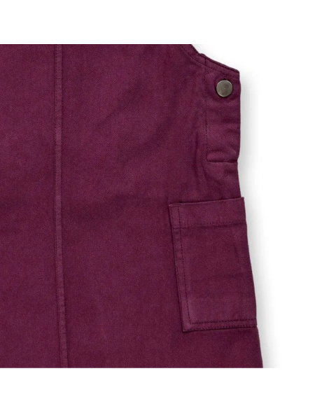 SENSE ORGANICS Trägerkleid Pia Dungaree pflaume 5