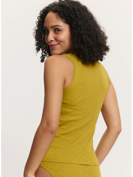 Preview: TRANQUILLO Ajour Jerseytop Rosaa avocado green 2