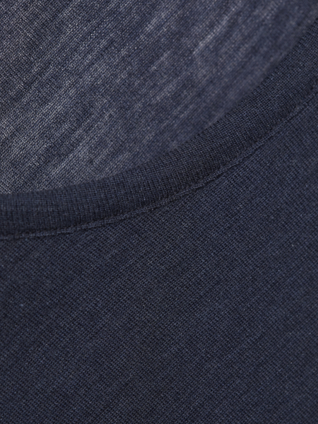 COMAZO|EARTH Langarmshirt Wolle-Seide dunkelblau 5