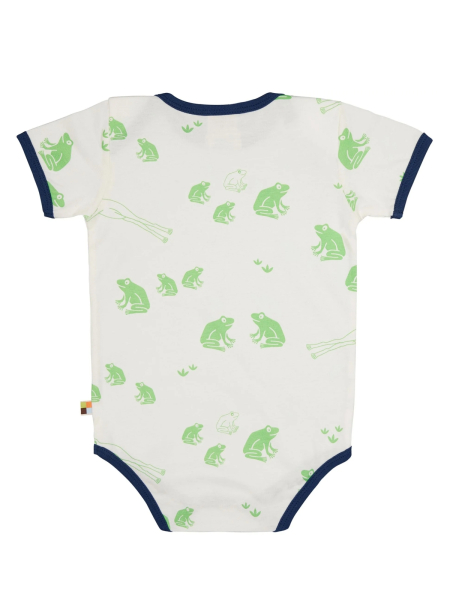 Preview: LOUD + PROUD Body Kurzarm Frösche opal 2