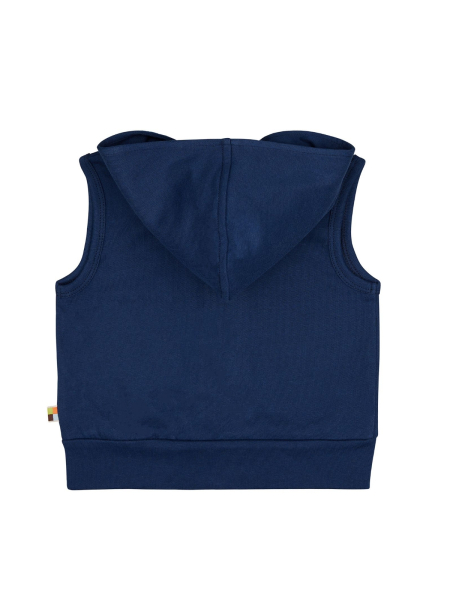 Preview: LOUD + PROUD Weste mit Kapuze ultramarine 2