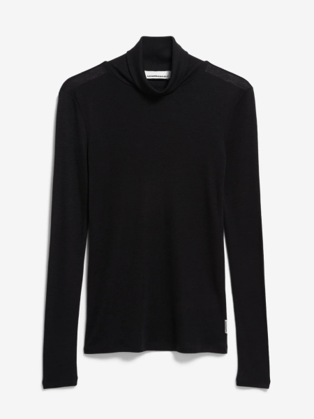 ARMEDANGELS Rollkragen-Shirt Graziliaa Wool Blend black 5