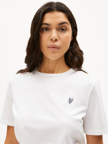 ARMEDANGELS T-Shirt Lualaa Icons white/misty morning 3