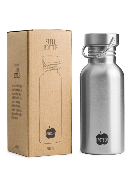 BROTZEIT Trinkflasche aus Edelstahl 0,5 Liter