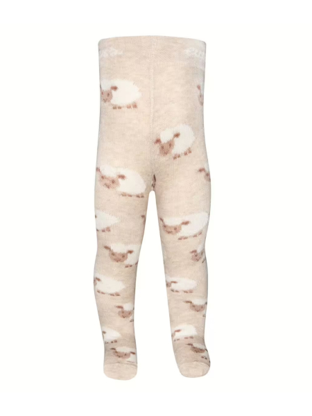 EWERS STRÜMPFE Kinderstrumpfhose Schäfchen beige melange