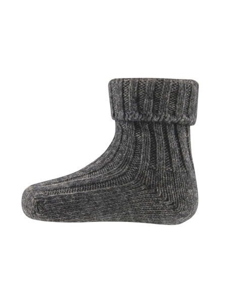EWERS STRÜMPFE Kindersocken Wolle grau meliert