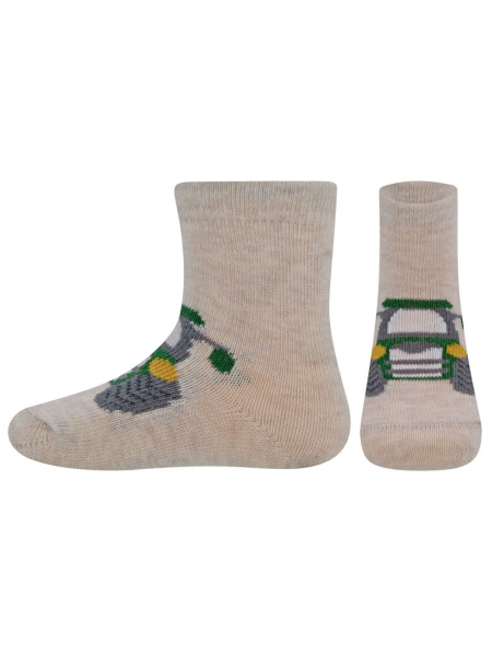 EWERS STRÜMPFE Kindersocken Trecker beige melange