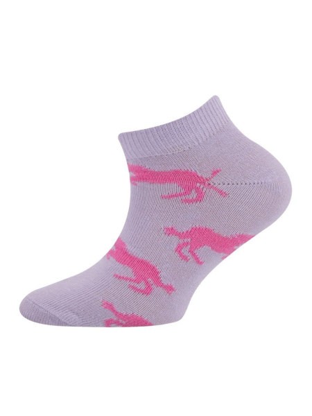 EWERS STRÜMPFE Kinder Sneakersocken Pferde flieder