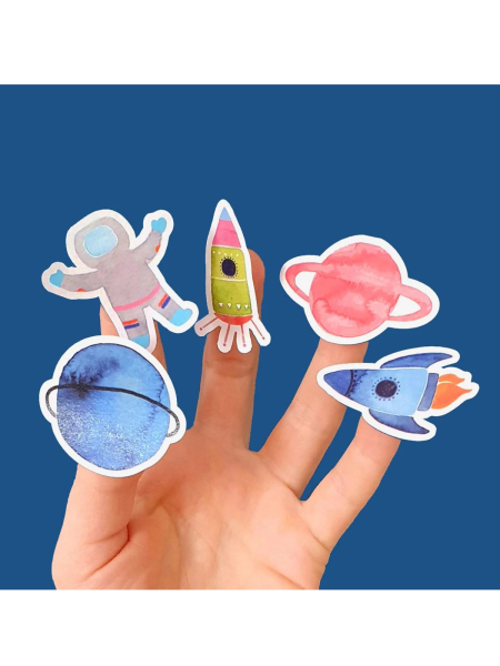 FRAU OTTILIE Stickerbogen Papieraufkleber Weltraum 2