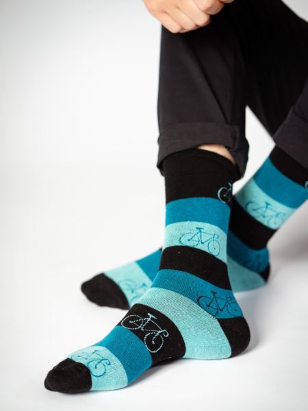 GREENBOMB Socken Bike Hill blue