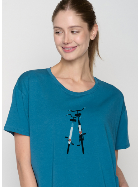 GREENBOMB T-Shirt Feel Bike Romantic rich blue 2