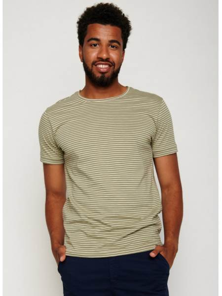 GREENBOMB T-Shirt Spice Stripes sea green 3