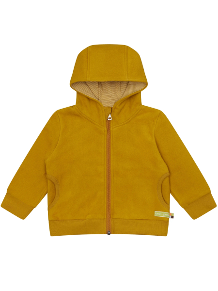 LOUD + PROUD Jacke Baumwoll-Fleece curry