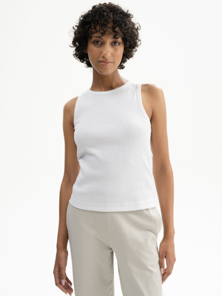 MELA Ripp Tanktop Drisna weiß